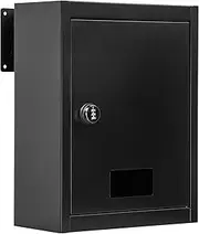 Toriexon Through The Door Drop Box, 16.5" x 12.5" x 6" Mail Slots for Doors, Adjustable Chute Door Mail Slot with Combination Lock, Suitable for Door Thickness 1.18” to 2.36” for Home Office