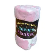 Wonderbox Workshop Glow Throw - Glow In The Dark Unicorn Cotton Blanket 3y+
