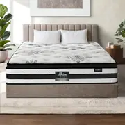 Bedra King Mattress Spring Latex Euro Top Cool Gel Foam Luxury Bed Medium Firm