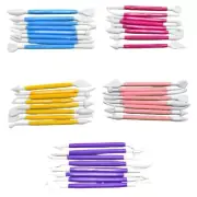 8Pcs Plastic Cake Sculpture Pen Fondant Sculpting Tool Cake Scraper Enduring