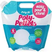 Fairfield Poly-Fil Poly-Pellets, Premium Polyester Weighted Stuffing Beads, Stuffing for Stuffed Animals, Toys, Bean Bags, Weighted Blankets, and More, 6 lb Bag