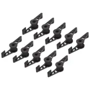 20pcs 360 Degree Adjustable Plant Bending Clip Stem Fixing Branch Shape Black