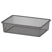 TROFAST mesh storage box, dark grey, 42x30x10 cm