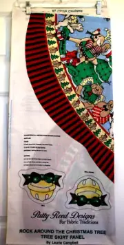 Patty Reed Designs Tree Skirt Panel & 8 Bells by Laurie Campbell