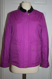 J.CREW GIRLS' MOORLAND JACKET SIZE 14 BRIGHT PLUM