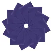 12Pcs 21"x21" Large Solid Color Bandanas Bulk Blank Head Bandannas Navy Blue