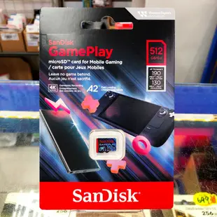 SanDisk GamePlay microSD 256GB 512GB 1TB 手機和掌上型遊戲機 電玩 記憶卡