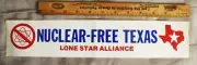 Nuclear Free Texas Lone Star Alliance 1983 Bumper Sticker