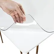 Transparent Office Protection Rug, Waterproof, Non-Slip and Scratch-Resistant PVC Table Cover, Sustainable Protection for Office, Dining Table, Kitchen Counter, Living Room