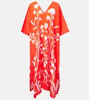 [Juliet Dunn] Juliet Dunn Printed cotton kaftan One Size red