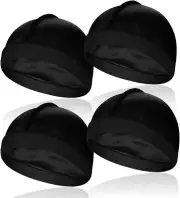 4 Pcs Elastic Silky Wave Cap, Satin Men Doo Rags Caps for 360, 540, 720 Waves, G