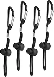 Kisangel 4Pcs Compact Waist Hanger Lanyard Clips for Travel Home School Stylish Accessory