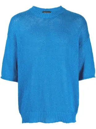 short-sleeved knitted top
