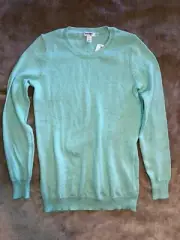 NWT Old Navy Sweater Girls Size Small Green long sleeve pull-over