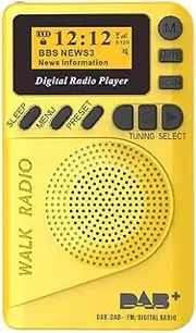 P9 Mini Pocket Radio DAB 1000mAh USB Battery Powered FM LCD Display Good Sound Speaker Receiver MP3 Playback Running EU