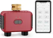 GIEX ZIGBEE 2-Zone Watering Timer, Intelligent Garden Irrigation Controller for Hoses, Compatible with Tuya App and Smart Life
