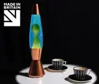 Mathmos Astro Baby Lava Lamp - copper - blue/green