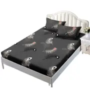 Feather Gray Ultra Soft Floral Deep Fitted Sheet