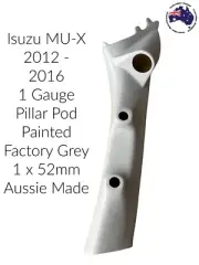 1 Gauge Pillar pod suit Isuzu D Max Painted Factory Grey 2012 - 2016 52mm