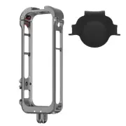For Insta360 X4 Camera Accessories Metal Frame Cage With Lens Caps Cover
