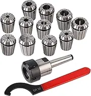 Fafeicy ER32 Collet Chuck, Set MT2 ER32 Collet Set, MT2 Milling Holder Shank Handle Holder Spanner For Milling Machine With Box