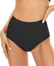 [Generic] Women's High Waisted Bikini Bottom Tummy Control Bathing Suit Swim Bottoms Comfy Full Coverage Swimsuit Shorts 2025