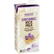 Macro Organic Rice Long Life Milk UHT 1L