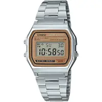 在飛比找蝦皮購物優惠-(現貨免等)卡西歐 Casio 不鏽鋼電子錶 金色錶盤 金屬