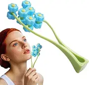 Face Massage Roller - Y-Shaped Relaxation Tool | Portable 3D Flower Roller, Manual Relaxation Device, Increase Firmness