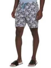 Robert Graham Men's Star Board Floral-Print Swim Shorts Classic Fit