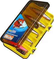 Bass Fishing Lures, Assorted Spinnerbaits Fish Lures, 24X Swimbait Tackle Kit with Double-Sided Storage for Freshwater Saltwater
