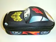 Maxi's 3D Pencil Case Storage Case Zip Around Black Race Car Hardshell EVA Pouch