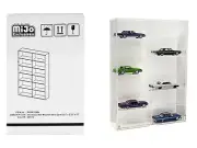 Showcase 12-Car Display Case White Back "Mijo Exclusives" 1/64 CARZ