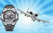 A 10 Warthog Thunderbolt Tactical Pilot Flight Ops Officer Military Sport Watch