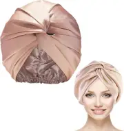 Silk Hair Wrap for Sleeping, Mulberry Silk Bonnet Double-Sided Sleep Cap Sleep T