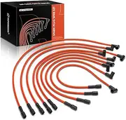 A-Premium Spark Plug Wire Replacement for Chevy 454 Big Block Straight Boots, 8mm, Set of 9