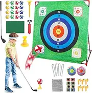 Gwtdtoad Golf Chipping Game - 4 in 1 Golf Practice Game | Interactive Outdoor Toy, Preschool Learning Activity for Children Home Studio