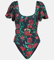 [Alexandra Miro] Alexandra Miro Jeanie floral swimsuit AU 8 black