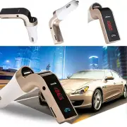 Car Bluetooth Handsfree FM Transmitter Radio MP3 Player USB Charger AUX Red LED (for: Fiat)