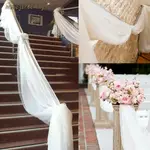 5M WHITE TABLE SWAGS SHEER FABRIC DIY WEDDING PARTY DECORATI