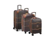 Delsey Chatelet AIR 2.0 Hardside 3 Piece Spinner Suitcase Set Chocolate