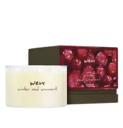 WEN by Chaz Dean Deluxe 3-Wick Candle in Winter Red Currant Large Size 22oz