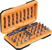ANVANNA Screwdriver Advanced kit Precision Aluminum Alloy Material 42 in 1 Ratchet Magnetic DIY Combination Flexible Shaft Screwdrivers Suitable for Furniture appliances Bicycles, Electronics Repair