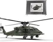 RC Helicopter for Adults, F09-V 1/47 Scale 2.4G 6CH RC Dual Brushless Direct Drive 6G/3D Stunt Helicopter Model (RTF Version)