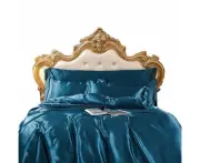 Other Bedding Beddings Blue Au Queen Size Satin Smooth Duvet Cover Set Polyester