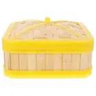 1 set of Bamboo Steamer Household Bamboo Steamer Baskets Dumpling Steamer Buns