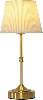 NestCharm Portable Cordless Table Lamp - 3-Color Touch Dimming, Rechargeable Battery-Operated for Kitchen Counter, Bedroom & Living Room (Gold Brass)