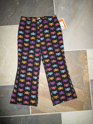 NWT Girls, 24 M, Halloween Colorful Skull & Crossbones Leggings - Cute!!