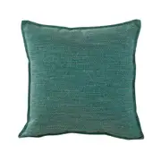 Jason Commercial Teal Square Linen Look Bed Cushion Throw Pillow 44x44cm