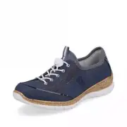 LADIES RIEKER N42T0-14 BLUE LIGHT WEIGHT CASUAL SHOES